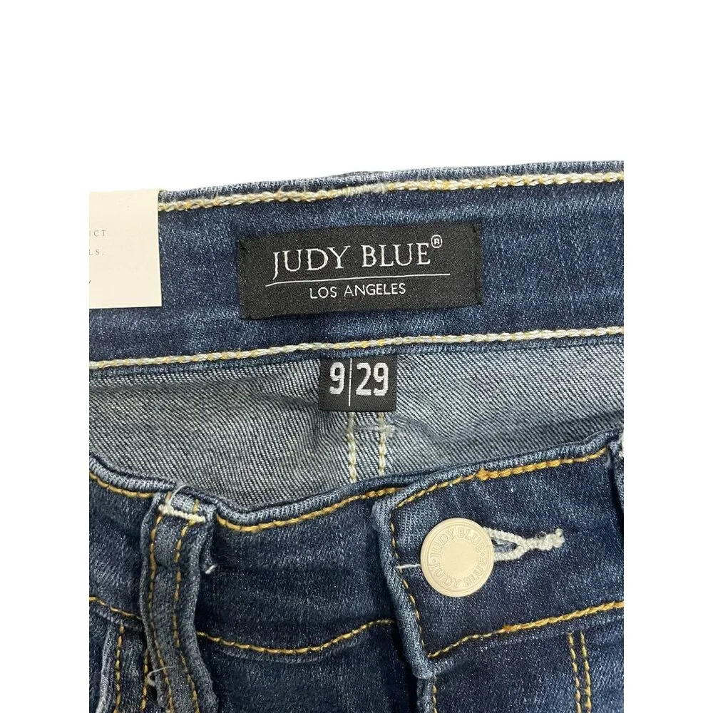 Judy Blue  Medium Wash Mid Rise Cropped Boot Jeans - Picture 6 of 6